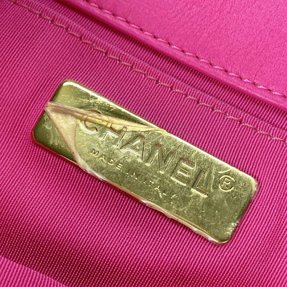 Chanel Waist Pouch Chanel 19 Pink Chain Belt / Flap Bag / 3 Color Hardware