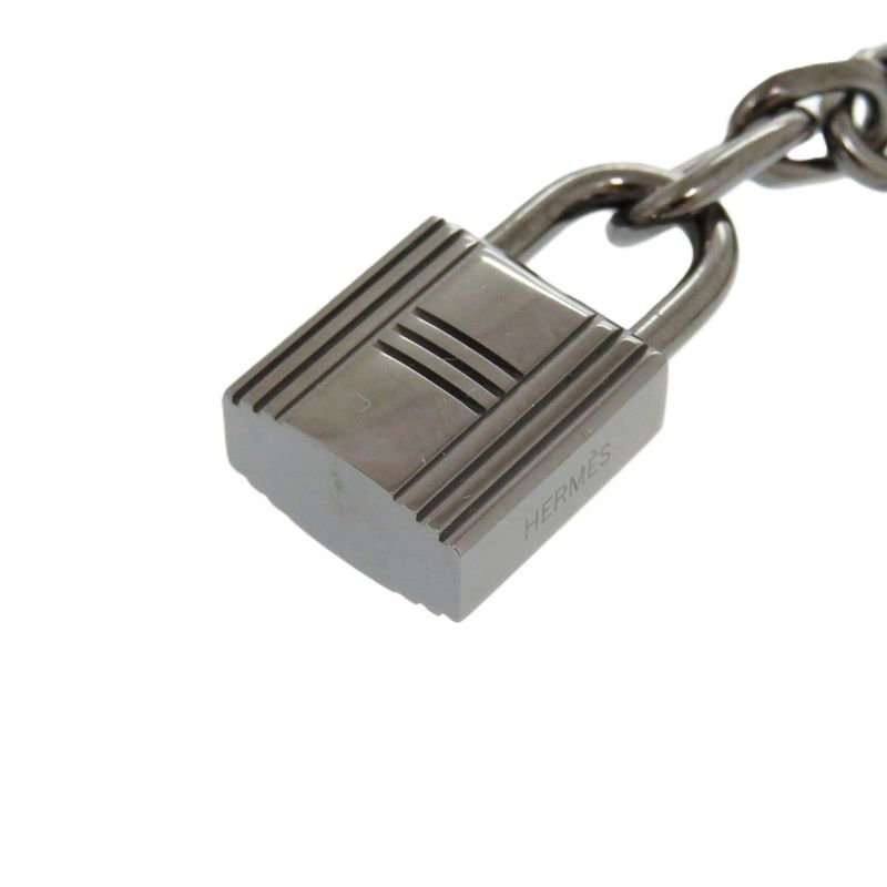 Hermes Bull Lock Amulet 4 Cadenas Horse H Dog Metal/ruthenium Hardware Silver