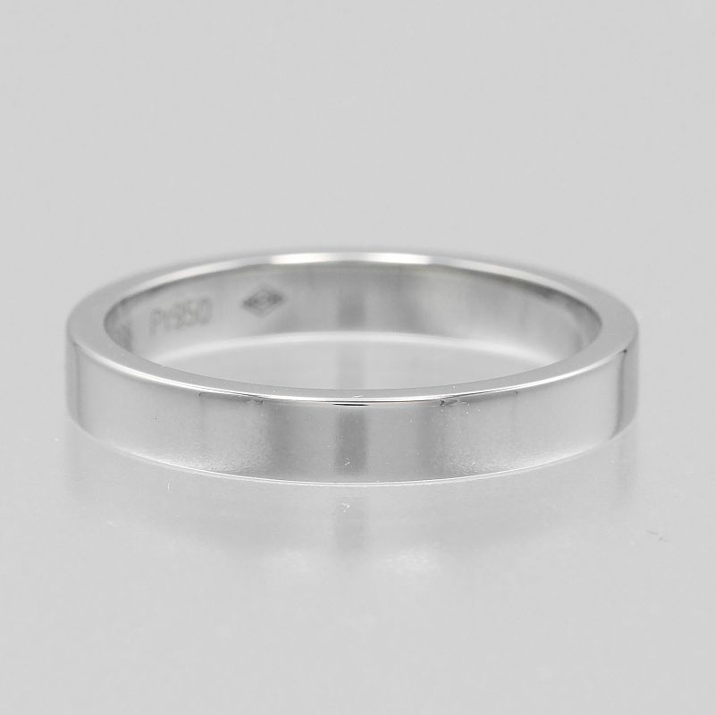Cartier C De Cartier Engraved Pt950platinum 13.5 Ladies 5.3g Ring