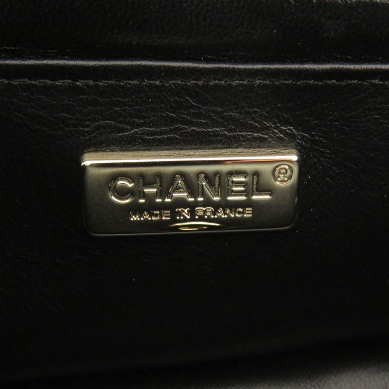 Chanel Single Flap Matelasse 20 Lambskin Black Shoulder Bag 1083 Chanel