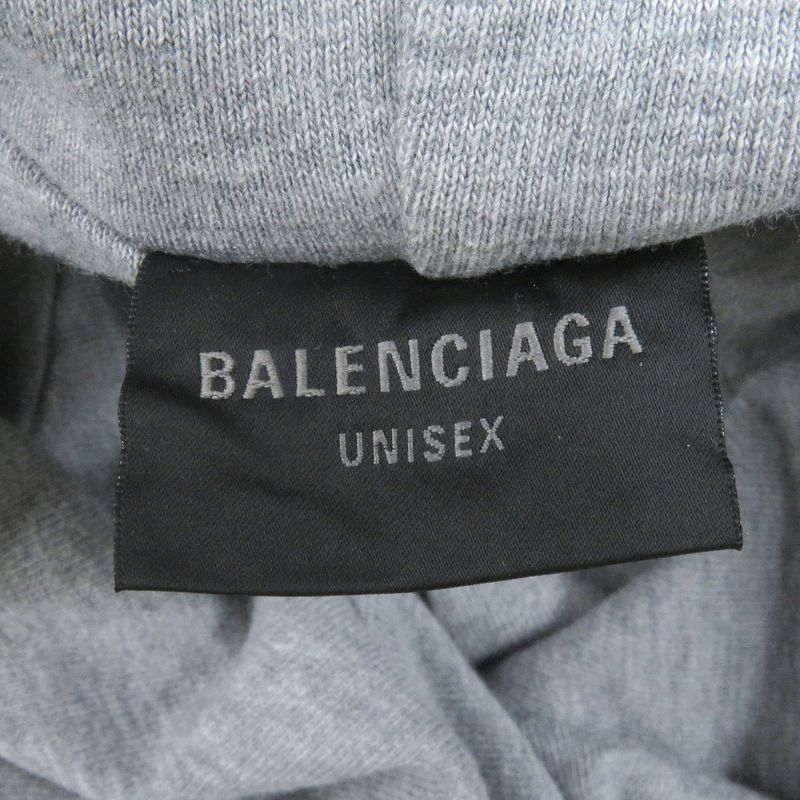 Balenciaga 24AW 807999 Boxing Lined Hoodie 100% Cotton Crack Logo Pullover