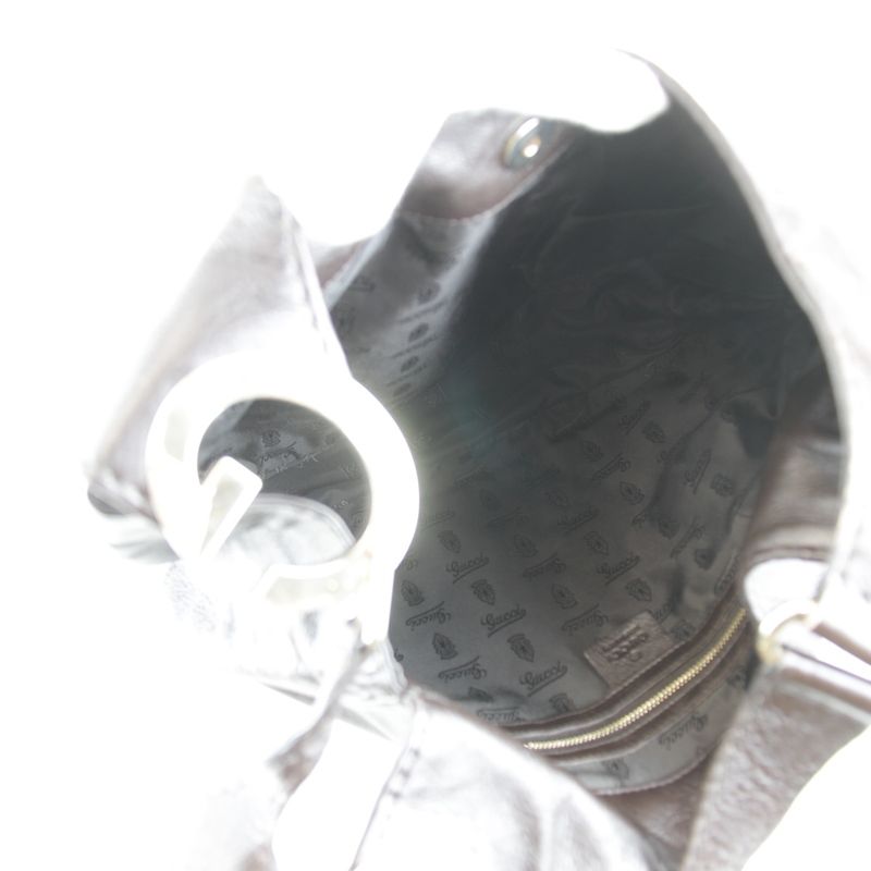 Gucci 203503 486628 Shoulder Bag Leather Brown