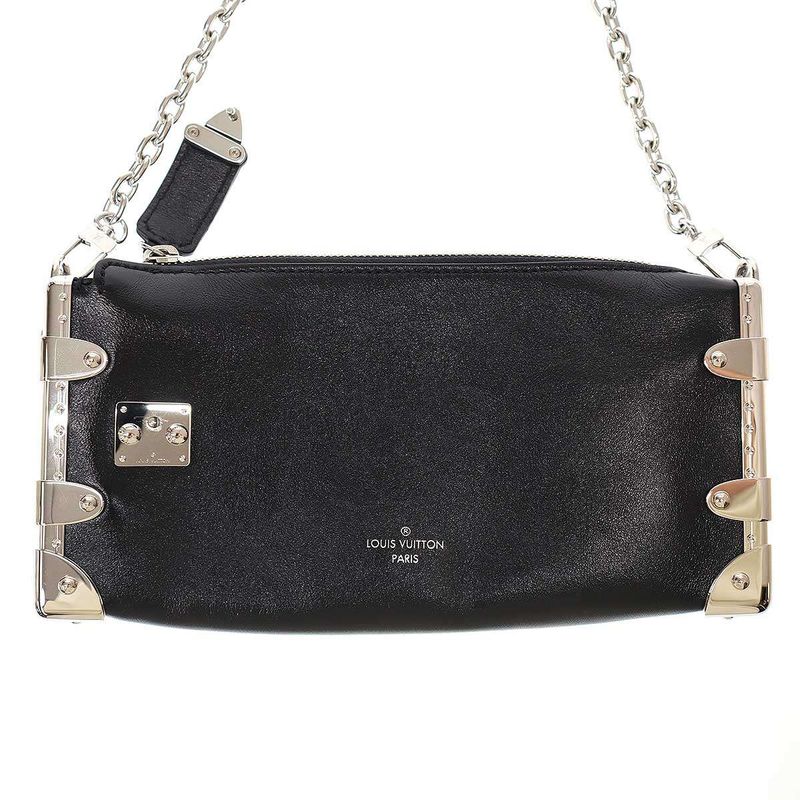 Louis Vuitton Slim Trunk Bag Slim Trunk Shoulder Bag M25445 Black