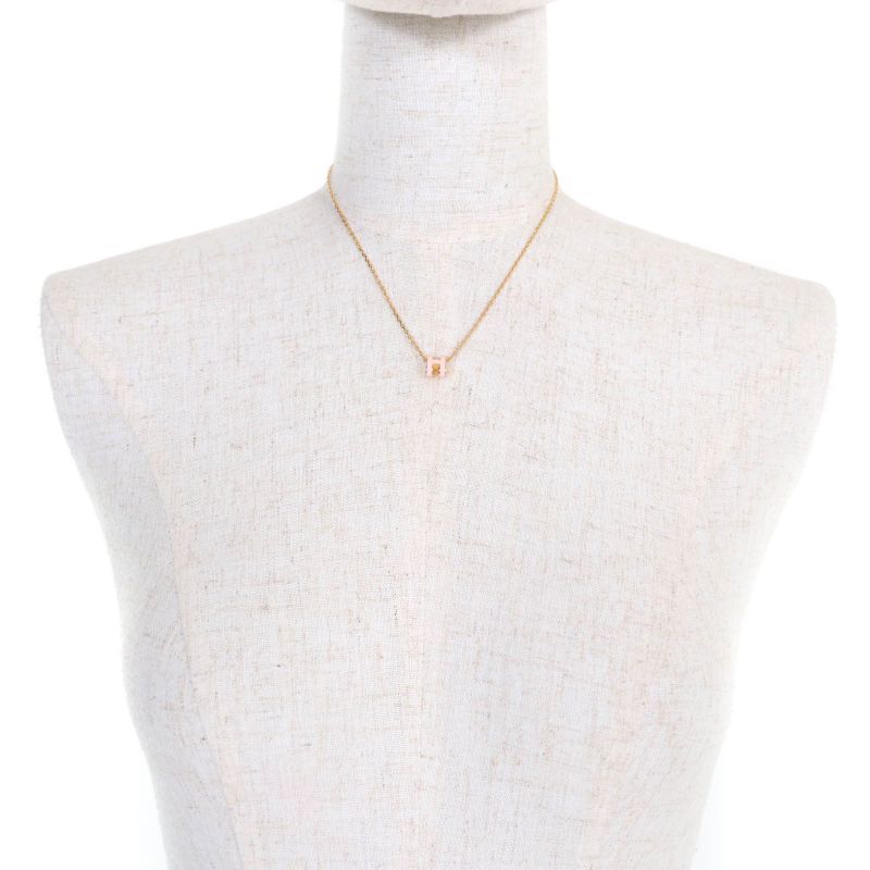 Hermes Pop H MINI Pop H MINI March 2024 Purchase Hpendant Necklace Gold Pink