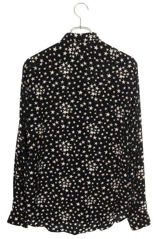 Saint Laurent Paris 376934 Y310p Long Sleeve Shirt With Star Pattern Men 38