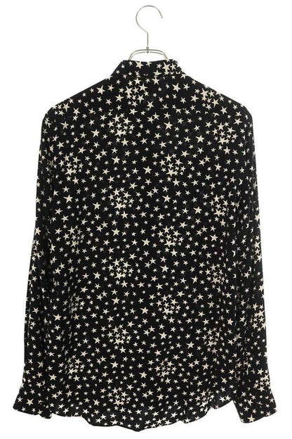 Saint Laurent Paris 376934 Y310p Long Sleeve Shirt With Star Pattern Men 38
