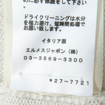 Hermes 22AW 2h2704dn 100% Wool Silk Long Length Knitted Cardigan With Bell