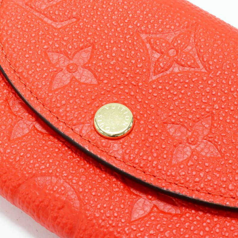 Louis Vuitton Coin Case Bifold Wallet With Coin Purse Monogram Empreinte Tonic