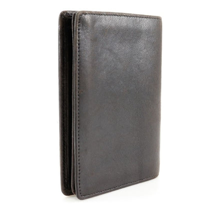 Chanel Coco Mark Card Case Lambskin Dark Brown Ladies Business Card Holder