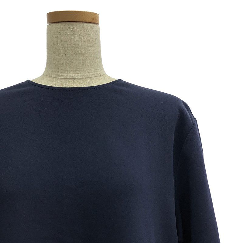 Gucci | 2018aw | Alessandro Michele Period Sherry Line Rayon Dress | 42 | Navy