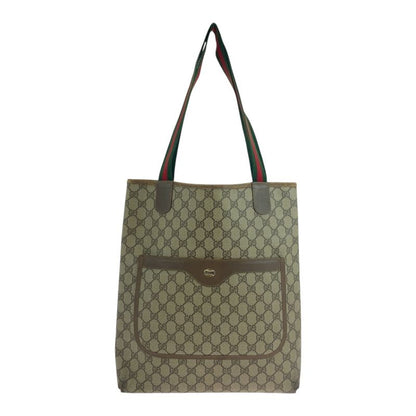Gucci Vintage Old Gucci Sherry Line Beige Vgg Supreme Canvas 39 02 003 Tote Bag