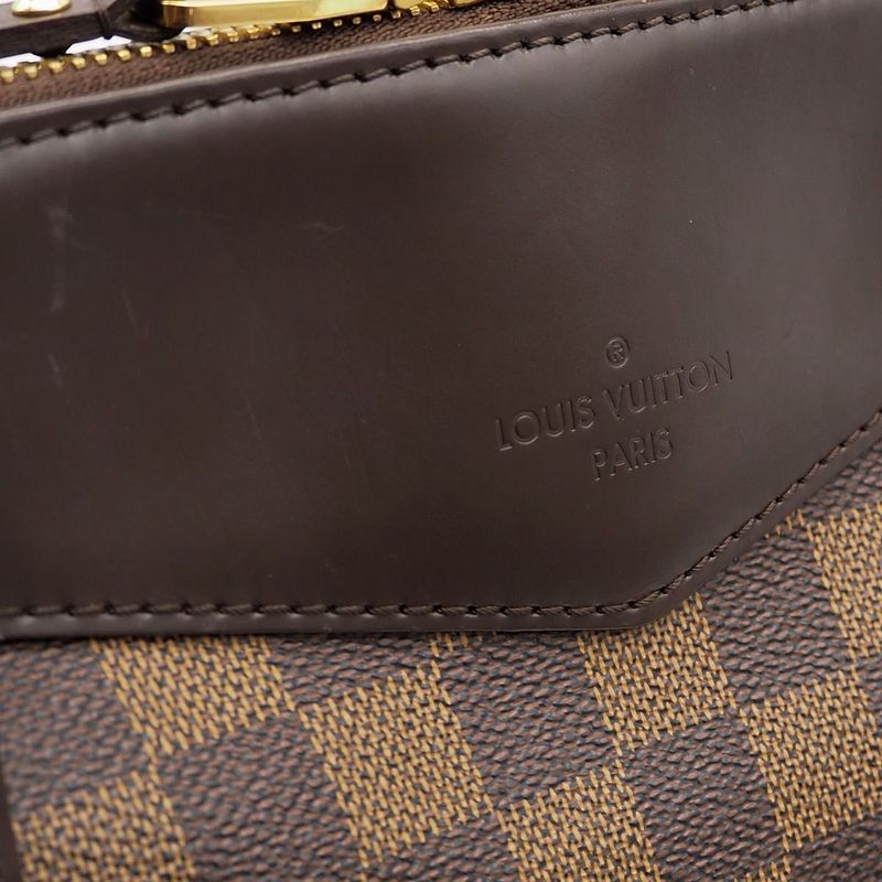 Louis Vuitton Westminster GM Damier Ebène Canvas Bag Shoulder Bag Brown Gold
