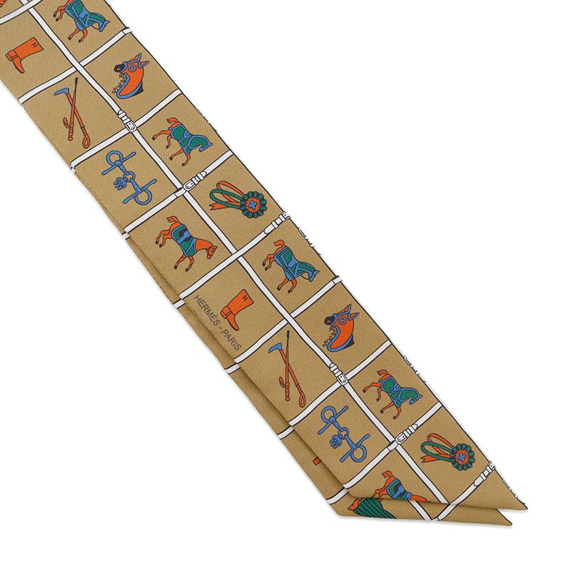 Hermes Scarf Twill Horsewear Couvertures Et Tenues de Jour Silk Mordre Blanc Blue