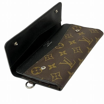 Louis Vuitton Monogram Macassar Portefeuille Ron M60168 Trifold Wallet Unisex