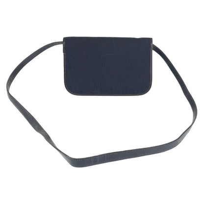 DIOR Vintage Trotter Navy Gold Hardware Canvas/leather Crossbody Shoulder Bag