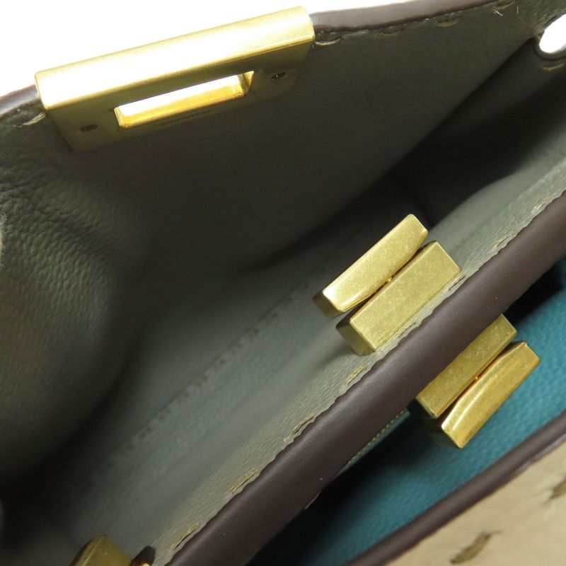 Fendi Peekaboo Mini Selleria 2WAY Handbag Calf Women