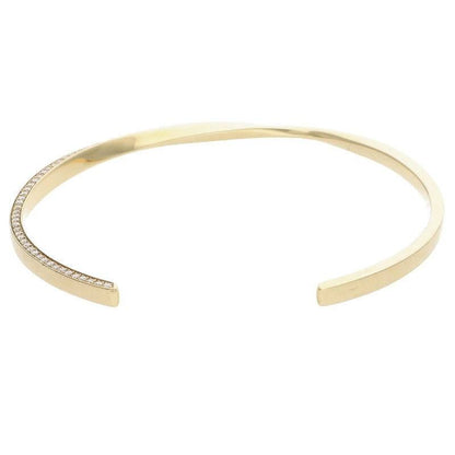 Celine Torsion 18K Yellow Gold Diamond Bangle Ladies