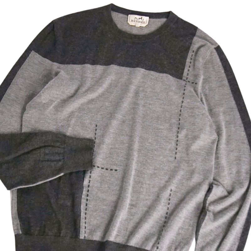 Hermes Knit Sweater Long Sleeve Long Sleeve Cashmere