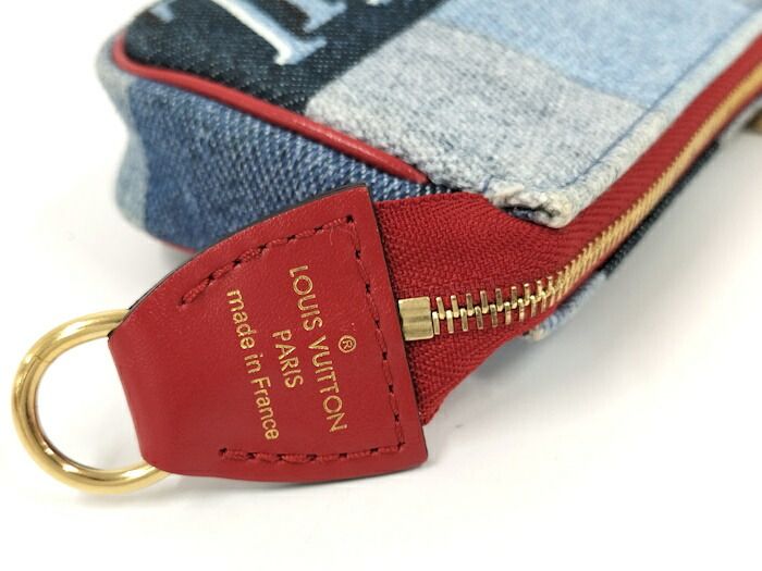 Louis Vuitton Micro Pochette Accessoire Pouch Monogram Denim Multicolor M68760