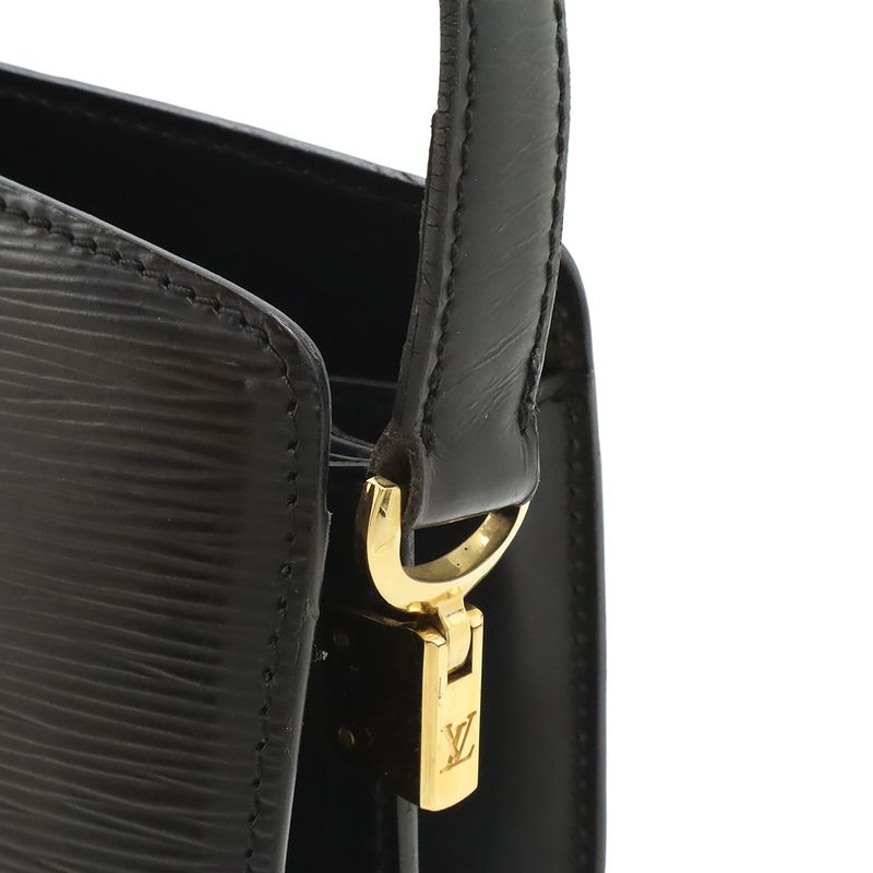 Louis Vuitton Epi Capuchin Shoulder Bag Crossbody Noir Black Gold Hardware