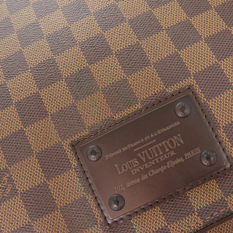 Louis Vuitton Damier Brooklyn MM Messenger Bag N51211 Shoulder Bag LV 1092louis
