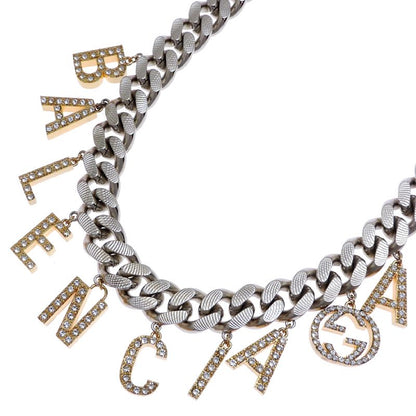 Gucci Pave Charm Silver-Tone Necklace
