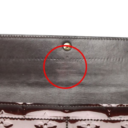 Louis Vuitton M93524 Vernis Long Wallet With Two-fold Zipper Portefeuille Sarah