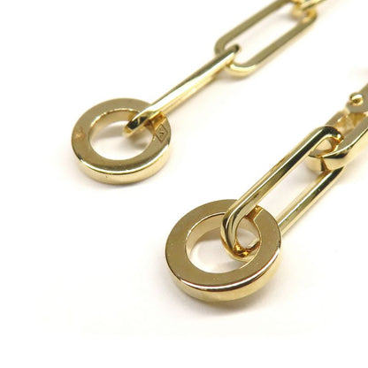 Hermes Earrings Kelly Chaine Au750 18K Yellow Gold Yellow Gold Pair