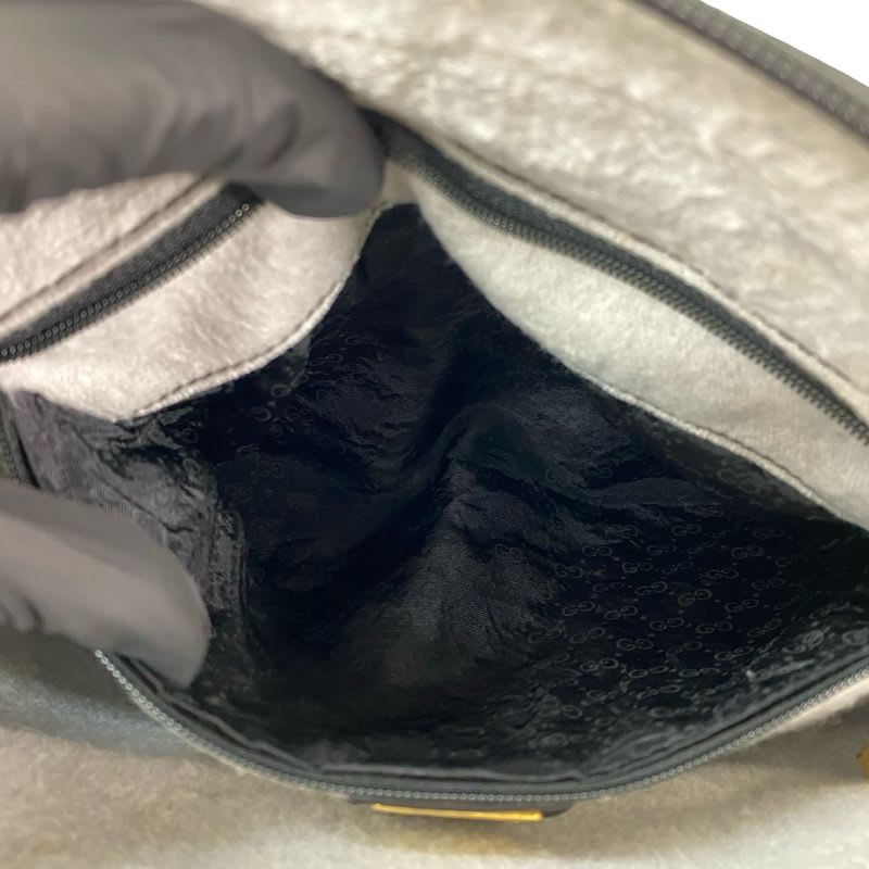 Gucci Vintage Micro GG Logo Leather Shoulder Bag
