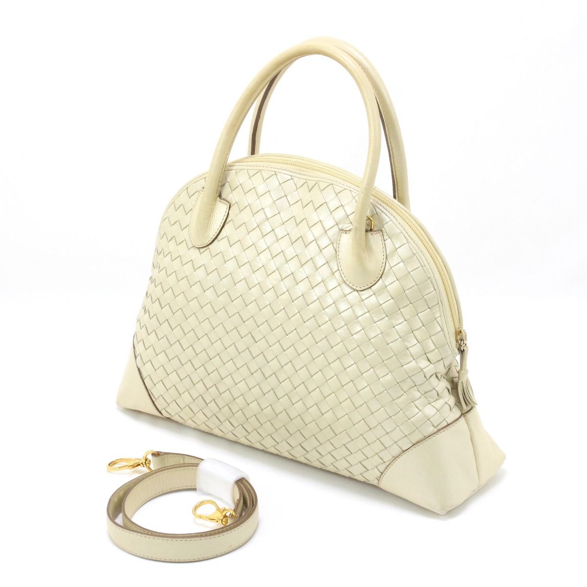 Bottega Veneta Handbag Old Type Ivory