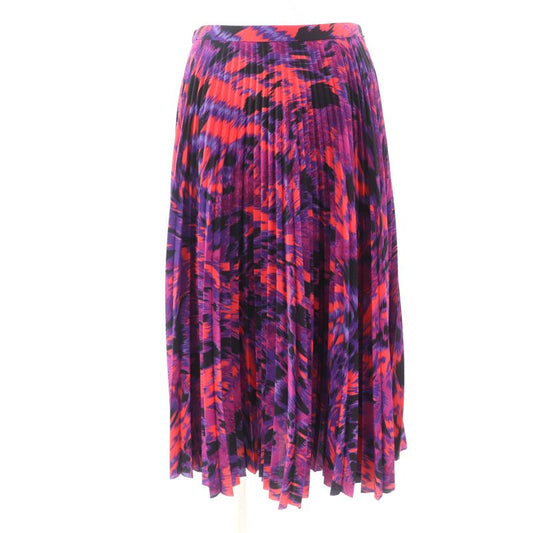 Balenciaga 542847 Allover Pleated Skirt Bottoms Multi 34 Genuine
