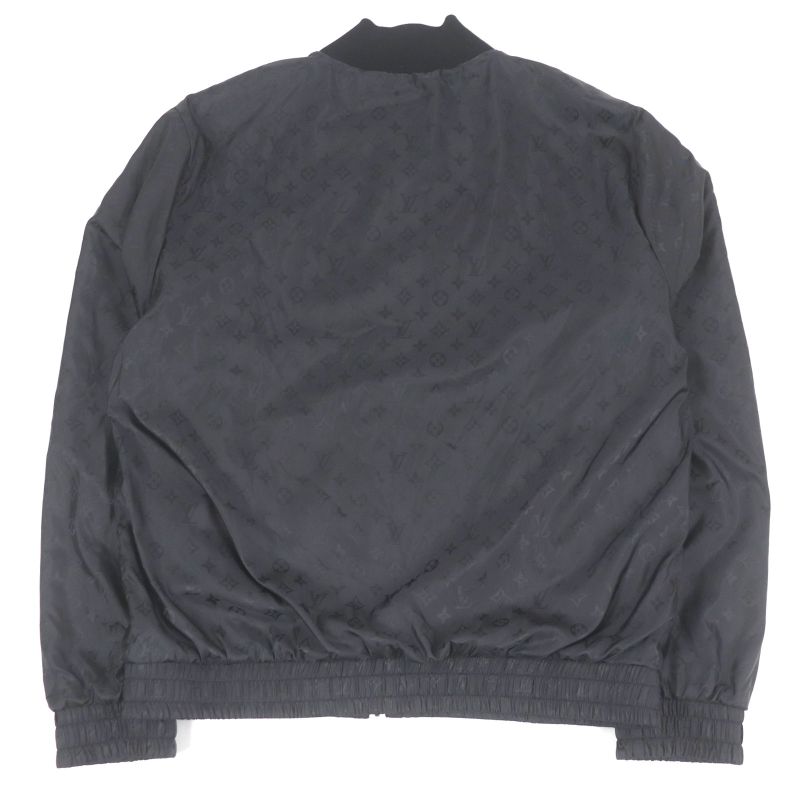 Louis Vuitton 2023 Monogram Reversible WZIP Bomber Jacket Black XL Made In