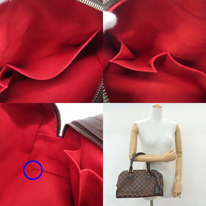 Louis Vuitton Duomo N60008 Damier Ebene Tote Bag Handbag Dome Shape