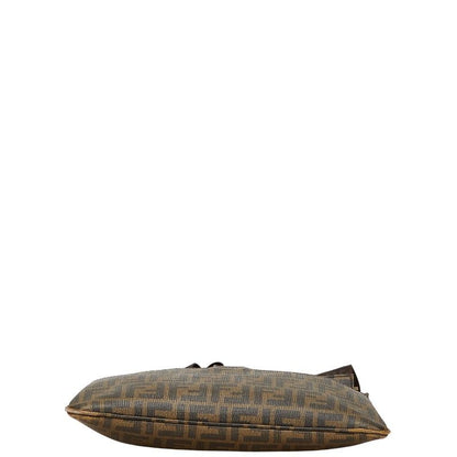 Fendi Zucca Crossbody Shoulder Bag 7va247 Khaki Brown PVC Leather Women Fendi