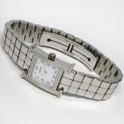 Hermes H Watch Mini 21 mm (0.83in) Hh1.131 SS Ashie Bracelet White