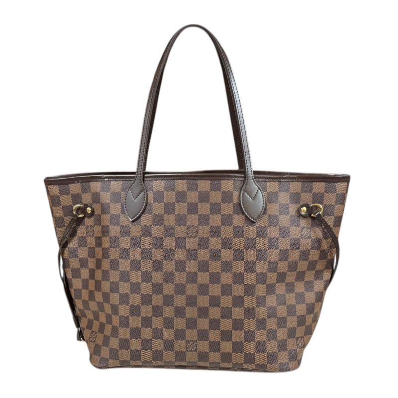 Louis Vuitton Neverfull MM Damier Tote Bag Damier Canvas N51105 Brown Ladies