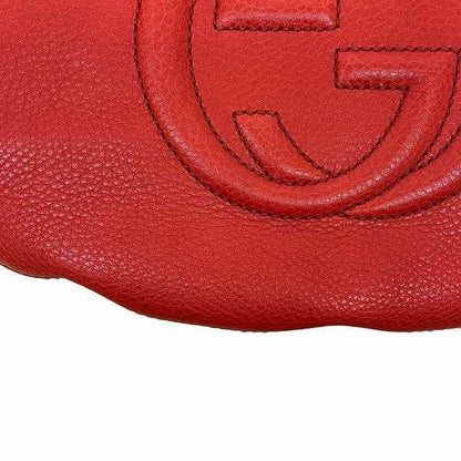 Gucci Soho 308361 Interlocking G Tassel Red Bag Shoulder Bag Women