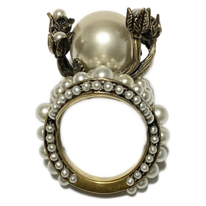 Gucci Ring - Bronze And White Flower