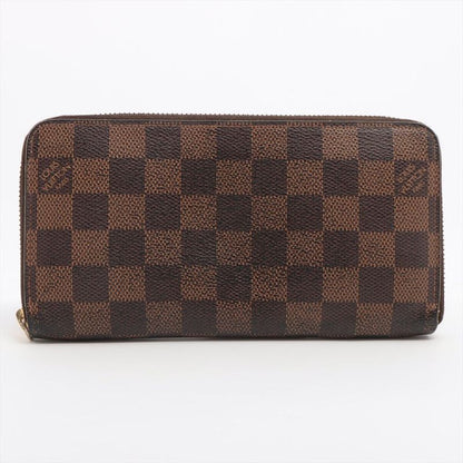Louis Vuitton Damier Zippy Wallet Round Zip Wallet Long Wallet N60015 Ebène