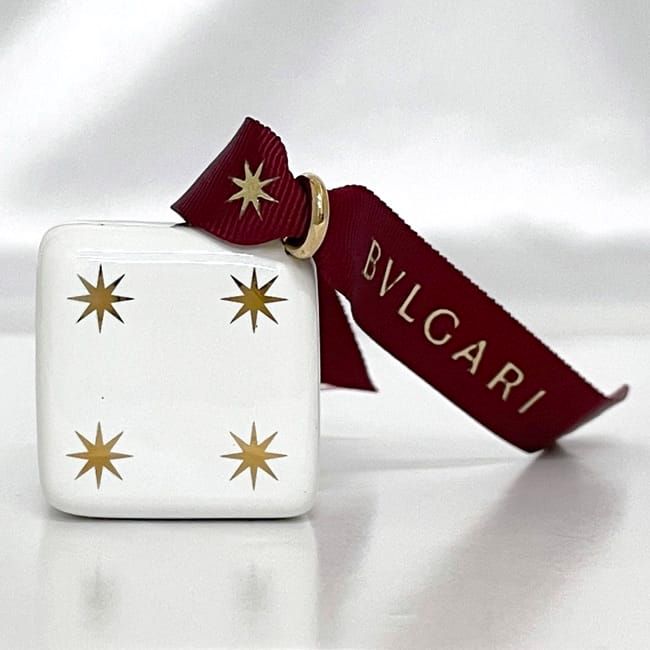 Bulgari Ornament White Gold Excellent Condition Ceramic Preowned Bvlgari