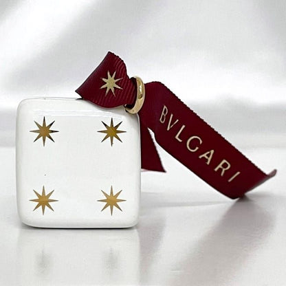 Bulgari Ornament White Gold Excellent Condition Ceramic Preowned Bvlgari