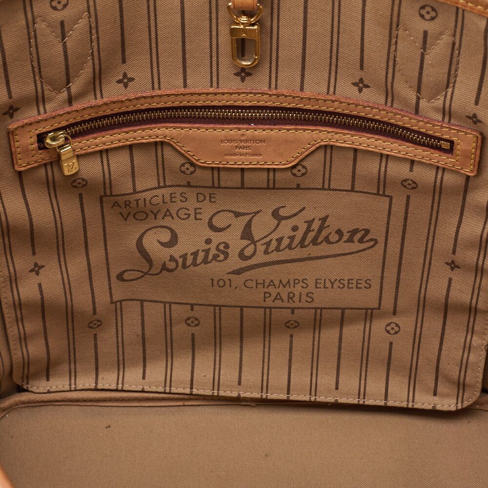 Louis Vuitton Monogram Neverfull MM Brown M40156 (gold Hardware) Tote Bag (gold