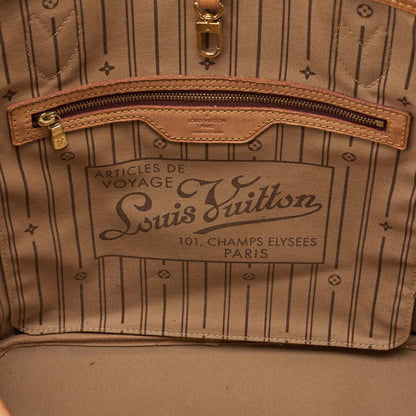 Louis Vuitton Monogram Neverfull MM Brown M40156 (gold Hardware) Tote Bag (gold