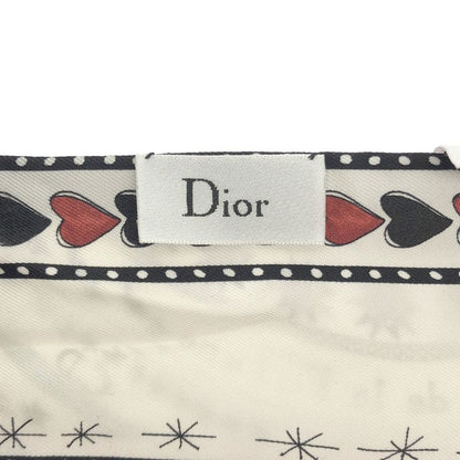Dior Mizza Silk Scarf Circle of Fate White