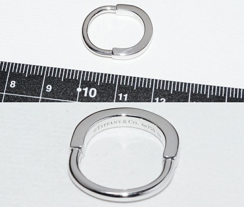 Tiffany & Co Ring 18K White Gold Rock Ring