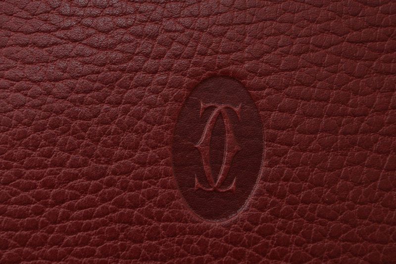 Cartier Card Case Vintage Cartier Mini Pouch Must De Cartier Bordeaux L3000015