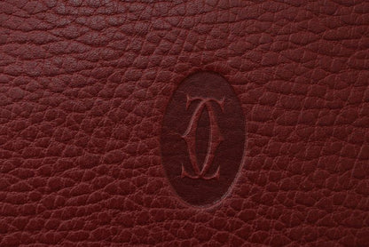 Cartier Card Case Vintage Cartier Mini Pouch Must De Cartier Bordeaux L3000015