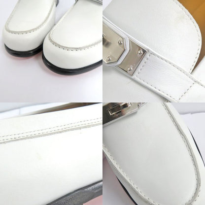 Hermes Loafers - Kelly Hardware White Silver-hardware 41 26.5cm