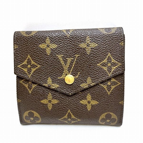 Louis Vuitton Monogram Porte Monebier M61660 W Hook Wallet Trifold Wallet Unisex