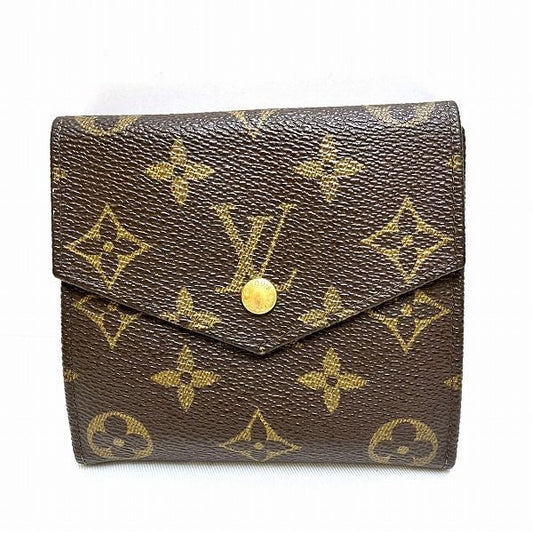 Louis Vuitton Monogram Porte Monebier M61660 W Hook Wallet Trifold Wallet Unisex